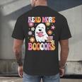 Read More Books Groovy Halloween Teacher Women Men's Back Print T-Shirt, gift for family, gift for coworker