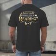 Reading 6–7 Teacher Librarian English Book Lover Quote Men's Back Print T-Shirt, gift for family, gift for coworker Reading 6–7 Teacher Librarian English Book Lover Quote Men's Back Print T-Shirt, gift for family, gift for coworker