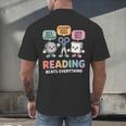 Reading Beats Everything Teacher Rock Paper Scissors Men's Back Print T-Shirt, gift for family, gift for coworker Reading Beats Everything Teacher Rock Paper Scissors Men's Back Print T-Shirt, gift for family, gift for coworker