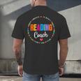 Reading Coach Teacher Interventionist Specialist Literacy Men's Back Print T-Shirt, gift for family, gift for coworker