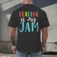 Reading Is My Jam Back To School Teacher Men's Back Print T-Shirt, gift for family, gift for coworker Reading Is My Jam Back To School Teacher Men's Back Print T-Shirt, gift for family, gift for coworker