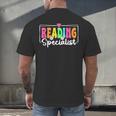Reading Specialist Back To School Reading Teacher Men's Back Print T-Shirt, gift for family, gift for coworker Reading Specialist Back To School Reading Teacher Men's Back Print T-Shirt, gift for family, gift for coworker