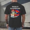 Reading Is My Super Power Superhero Best English Teacher Men's Back Print T-Shirt, gift for family, gift for coworker Reading Is My Super Power Superhero Best English Teacher Men's Back Print T-Shirt, gift for family, gift for coworker
