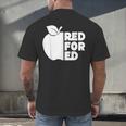Red For Ed Teacher Support Public Education For Men Women Kids Men's Back Print T-Shirt, gift for family, gift for coworker Red For Ed Teacher Support Public Education For Men Women Kids Men's Back Print T-Shirt, gift for family, gift for coworker