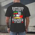 Retired But Forever a Teacher At Heart Teacher Retirement Men's Back Print T-Shirt, gift for family, gift for coworker Retired But Forever a Teacher At Heart Teacher Retirement Men's Back Print T-Shirt, gift for family, gift for coworker