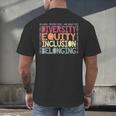 Retro Diversity Equity Inclusion Belonging DEIB Teacher Men's Back Print T-Shirt, gift for family, gift for coworker Retro Diversity Equity Inclusion Belonging DEIB Teacher Men's Back Print T-Shirt, gift for family, gift for coworker