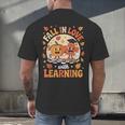 Retro Fall In Love With Learning Pumpkin Leaf Teacher Autumn Men's Back Print T-Shirt, gift for family, gift for coworker Retro Fall In Love With Learning Pumpkin Leaf Teacher Autumn Men's Back Print T-Shirt, gift for family, gift for coworker