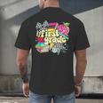 Retro First Grade Teacher Disco Ball Coquette Back To School Men's Back Print T-Shirt, gift for family, gift for coworker