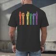Retro Be Kind ASL Deaf Teacher Sign Language Gay Pride Men's Back Print T-Shirt, gift for family, gift for coworker Retro Be Kind ASL Deaf Teacher Sign Language Gay Pride Men's Back Print T-Shirt, gift for family, gift for coworker