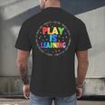 Retro Play Is Learning Teacher Back To School Men's Back Print T-Shirt, gift for family, gift for coworker