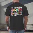 Retro Special Education Squad Groovy Dream Team SPED Teacher Men's Back Print T-Shirt, gift for family, gift for coworker Retro Special Education Squad Groovy Dream Team SPED Teacher Men's Back Print T-Shirt, gift for family, gift for coworker