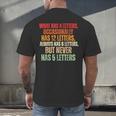 Riddle Wordplay Joke For Grammar Nerds And Teachers Men's Back Print T-Shirt, gift for family, gift for coworker Riddle Wordplay Joke For Grammar Nerds And Teachers Men's Back Print T-Shirt, gift for family, gift for coworker