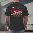 Santa's Favorite Para Christmas Paraprofessional Teacher Men's Back Print T-Shirt, gift for family, gift for coworker Santa's Favorite Para Christmas Paraprofessional Teacher Men's Back Print T-Shirt, gift for family, gift for coworker