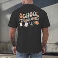 School Psychologist Teacher Psychology School Psychologist Men's Back Print T-Shirt, gift for family, gift for coworker School Psychologist Teacher Psychology School Psychologist Men's Back Print T-Shirt, gift for family, gift for coworker
