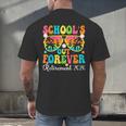 School's Out Forever Retirement 2026 Retro Retired Teacher Men's Back Print T-Shirt, gift for family, gift for coworker