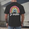Sé Amable Spanish Bilingual Teacher Be Kind Boho Rainbow Men's Back Print T-Shirt, gift for family, gift for coworker Sé Amable Spanish Bilingual Teacher Be Kind Boho Rainbow Men's Back Print T-Shirt, gift for family, gift for coworker