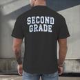 Second Grade Floral Blue Back To School 2nd Grade Teacher Men's Back Print T-Shirt, gift for family, gift for coworker Second Grade Floral Blue Back To School 2nd Grade Teacher Men's Back Print T-Shirt, gift for family, gift for coworker