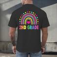 Second Grade Rainbow Girls Boys Teacher Team 2nd Grade Squad Men's Back Print T-Shirt, gift for family, gift for coworker