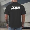 Sixty Seven 67 Meme Square Root 4489 Slang Math Teacher Men's Back Print T-Shirt, gift for family, gift for coworker