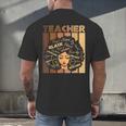 Smart Teacher Afro Girl Melanin African American Wowen Men's Back Print T-Shirt, gift for family, gift for coworker