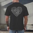 Social Emotional Learning Heart Counselor Teacher SEL Kind Men's Back Print T-Shirt, gift for family, gift for coworker