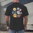 Solar System Learning Is Out Of This World Science Teacher Men's Back Print T-Shirt, gift for family, gift for coworker