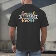 Special Education Rocks Sped Teacher Students Back To School Men's Back Print T-Shirt, gift for family, gift for coworker