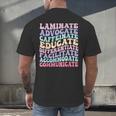 Sped Caffeinate Advocate Laminate Educate Teacher Men's Back Print T-Shirt, gift for family, gift for coworker Sped Caffeinate Advocate Laminate Educate Teacher Men's Back Print T-Shirt, gift for family, gift for coworker