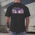 Spooky Teacher Halloween Costume Women Spooky Teacher Men's Back Print T-Shirt, gift for family, gift for coworker