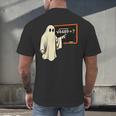 Square Root 67 Ghost Math Teacher 4489 Meme Halloween Men's Back Print T-Shirt, gift for family, gift for coworker