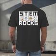 STEM Rocks Science Technology Engineering Math STEM Teacher Men's Back Print T-Shirt, gift for family, gift for coworker STEM Rocks Science Technology Engineering Math STEM Teacher Men's Back Print T-Shirt, gift for family, gift for coworker