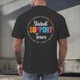 Student Support Team Counselor Social Worker Teacher Crew Men's Back Print T-Shirt, gift for family, gift for coworker