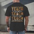 Teach Compassion Kindness Confidence History Teacher Men's Back Print T-Shirt, gift for family, gift for coworker