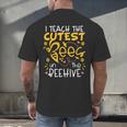 I Teach The Cutest Bees In The Beehive Teacher Men's Back Print T-Shirt, gift for family, gift for coworker I Teach The Cutest Bees In The Beehive Teacher Men's Back Print T-Shirt, gift for family, gift for coworker