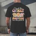 I Teach The Cutest Pumpkins In The Patch Teacher Retro Men's Back Print T-Shirt, gift for family, gift for coworker I Teach The Cutest Pumpkins In The Patch Teacher Retro Men's Back Print T-Shirt, gift for family, gift for coworker
