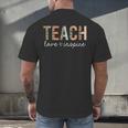 Teach Love Inspire Leopard Back To School Cute Teacher Men Women Girls Kids Men's Back Print T-Shirt, gift for family, gift for coworker