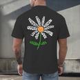 Teach Love Inspire Teachers Inspirational Flower Teachers Men's Back Print T-Shirt, gift for family, gift for coworker