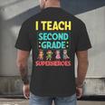 I Teach Second Grade Superheroes Teacher Superhero Men's Back Print T-Shirt, gift for family, gift for coworker I Teach Second Grade Superheroes Teacher Superhero Men's Back Print T-Shirt, gift for family, gift for coworker