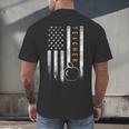 Teacher American Flag Teacher's Day Teaching Men's Back Print T-Shirt, gift for family, gift for coworker