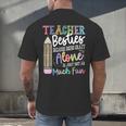 Teacher Besties Because Going Crazy Alone Is Not As Much Fun Men's Back Print T-Shirt, gift for family, gift for coworker
