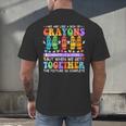 Teacher We Are Like A Box Of Crayons Back To School Men Women Kids Men's Back Print T-Shirt, gift for family, gift for coworker