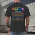 Teacher Definition Teaching School Teacher Men's Back Print T-Shirt, gift for family, gift for coworker Teacher Definition Teaching School Teacher Men's Back Print T-Shirt, gift for family, gift for coworker