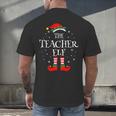 The Teacher Elf Christmas Family Matching Group Xmas Men's Back Print T-Shirt, gift for family, gift for coworker
