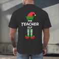 The Teacher Elf Family Matching Group Idea Christmas Men's Back Print T-Shirt, gift for family, gift for coworker The Teacher Elf Family Matching Group Idea Christmas Men's Back Print T-Shirt, gift for family, gift for coworker