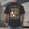 The Teacher Ghost Book Reading Books Lover Halloween Men's Back Print T-Shirt, gift for family, gift for coworker