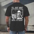 Teacher Halloween Shirt I'Ll Just Wait Until It's Quiet Men's Back Print T-Shirt, gift for family, gift for coworker Teacher Halloween Shirt I'Ll Just Wait Until It's Quiet Men's Back Print T-Shirt, gift for family, gift for coworker