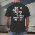 Teacher Inspirational Educator Favorite School Teacher Men Women Girls Kids Men's Back Print T-Shirt, gift for family, gift for coworker