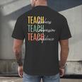 Teacher Kindness Compassion Confidence Teaching Men's Back Print T-Shirt, gift for family, gift for coworker Teacher Kindness Compassion Confidence Teaching Men's Back Print T-Shirt, gift for family, gift for coworker