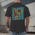 Teacher Outer Space Science Astronomy Planet Saturn Teach Men's Back Print T-Shirt, gift for family, gift for coworker