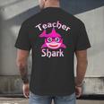 Teacher Shark Female Teacher Men's Back Print T-Shirt, gift for family, gift for coworker Teacher Shark Female Teacher Men's Back Print T-Shirt, gift for family, gift for coworker